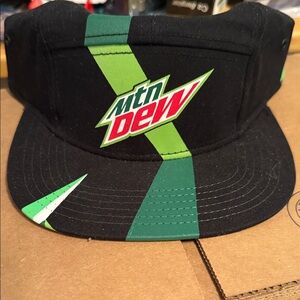 Mountain Dew Black and Green Cap